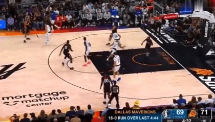 突然断电！太阳近四分钟不得分，独行侠轰出16-0追到差2分